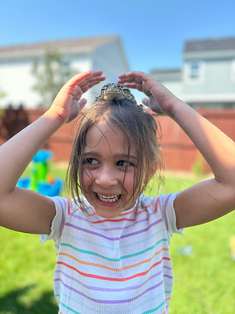 Millie frong on head